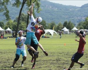 Caleb Denecour placed 11th out of close to 1000 players in total points scored at the 2014 World Ultimate Club Championships.